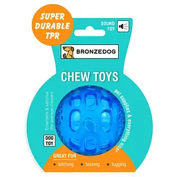 Іграшка для собак BronzeDog CHEW Звуковий м'яч 7 см - мініатюра 2