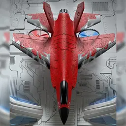 Літак на радіокеруванні SCHE HW39 F35 Fighter Red - мініатюра 4
