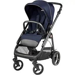 Коляска Peg-Perego Veloce Blue Shine SL 3 в 1 з підставкою до люльки синя - мініатюра 3