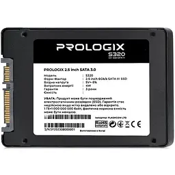 SSD Prologix 2.5" 240GB S320 2.5" SATAIII TLC (PRO240GS320) - мініатюра 3