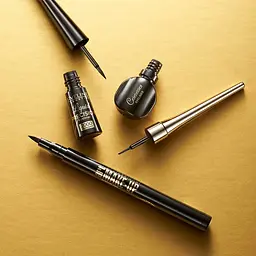 Підводка для очей Eveline Cosmetics Liquid Precision Eyeliner 2000 водостійка чорна 4 мл - мініатюра 3