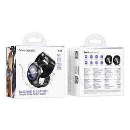 Смарт-годинник Hoco Y40 38mm, 315 mAh, IP67 Smart watch (call version) Black (6942007672078) - мініатюра 2