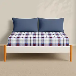Простирадло Cosas на резинці фланель 100х200 scottish charm, червоний (Flannel_ScottishCharm_100x200x20) - мініатюра 3
