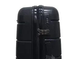 Валіза середня M+ з поліпропілену Milano bag 0305 84л Чорна - мініатюра 5