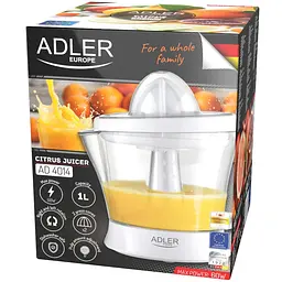 Соковитискач Adler AD 4014 white для цитрусових/ 60Вт/ 1л/ білий - мініатюра 10