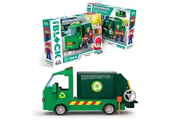 Конструктор IBLOCK JUNIOR KH17/005/2 Вантажівка для збору сміття ,226 деталей, коробка р.32x21,5x5 Kids hits