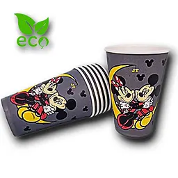 Стакан  кольоровий паперовий з малюнком об'єм 340 мл "MICKY MOUSE" 50 шт/уп.