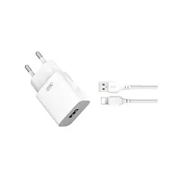 Зарядний пристрій XO L99 USB 12W + cable USB to Lightning white (L99-L-WH) - мініатюра 2