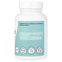 Борна кислота для жінок Nutricost Women Boric Acid Vaginal Suppository 600 мг 30 вагінальних капсул - мініатюра 2