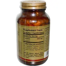 Тирозин Solgar L-Tyrosine 100 вег капс - мініатюра 2