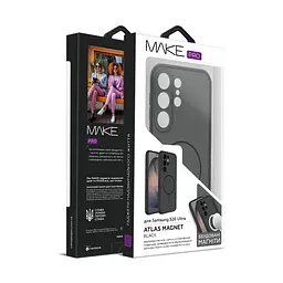 Чохол MAKE Samsung S26 Ultra Atlas Magnet Black - мініатюра 3