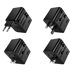 Зарядний пристрій Hoco AC30 2 USB/2 Type-C CN to EU чорний - мініатюра 7