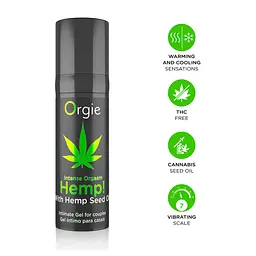 Рідкий вібратор Orgie Intense Orgasm Hemp! 15 мл - мініатюра 4
