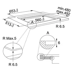 Franke Варильна поверхня Maris FMA 654 IF BK індукційна, поєднання конфорок, Slider, Power Limitation, чорна - мініатюра 2