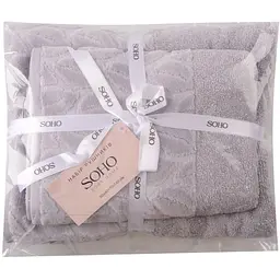 Набір рушників Soho Leaves Light Gray 2 шт. (50*90+70*140 Leaves Light Gr) - мініатюра 3
