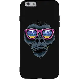 Чохол-накладка Toto Matt TPU 2 mm Print Case Apple iPhone 6/6s #67 Monkey Glass Black