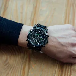 Чоловічий наручний годинник Skmei Molot Limited AllBlack (Чорний) - мініатюра 8