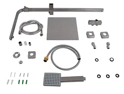 Душова система універсальна Lidz Kubis 1120, Nickel (k35) LDKUB1120NKS46111 - мініатюра 7