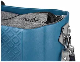 Сумка для коляски Nuvita MyMia, шкіра, синій (NV8801P/02G/23G/13G/33G) - мініатюра 5