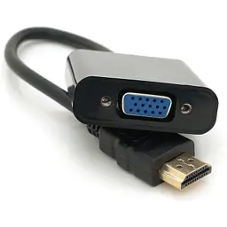Перехідник HDMI M to VGA F 0.1m 4K/2K black Voltronic (YT-C-HDMI(M)/VGA(F)-B) - мініатюра 2