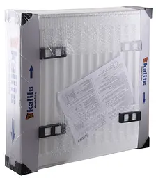 Радіатор сталевий панельний Kalite 22 низ/справа 500x400 (без INNER) 000023246, Білий - мініатюра 2