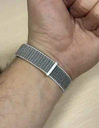 Ремінець Primo нейлоновий для смарт-годинника Huawei Band 10 / Band 9 / Band 8 - White/Grey - мініатюра 6
