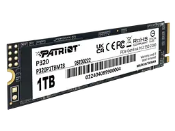 SSD M.2 накопичувач Patriot P320 1TB (P320P1TBM28) - мініатюра 1