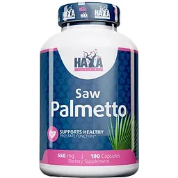 Экстракт Со Пальметто Haya Labs Saw Palmetto 550 мг 100 капсул