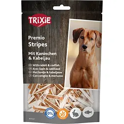 Ласощі Trixie Premio Fish Rabbit Stripes для собак снеки з рибою та кроликом 100 г (арт.31547)