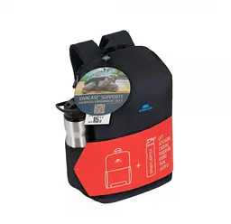 Рюкзак для ноутбука 15.6 RIVACASE 8068 + спортивная бутылка 750ml - мініатюра 1