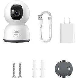 IP-камера відеоспостереження Baseus Security P1 Lite Indoor Camera 2K S0TV002132 White - мініатюра 6