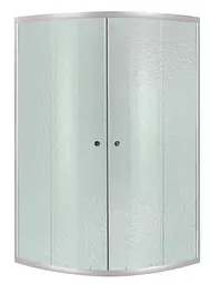 Набір Lidz Душова кабіна Latwa SC90x90.SAT.HIGH.FR напівкругла, скло Frost 4 мм + Душовий піддон Kapielka ST90x90x41, з панеллю - мініатюра 2