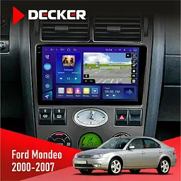 Штатна магнітола Ford Mondeo 2000-2007 Decker D9-009 4x64, DSP, 4G, 2k Decker (НФ-00008180)