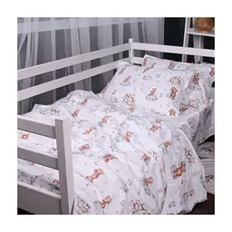 Постільна білизна MirSon 010 Teddy ballons Фланель 2 x 160 x 220 Сімейний Євро (2200009654145) - мініатюра 3
