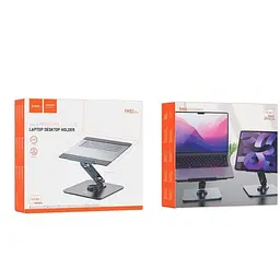 Підставка для ноутбука Hoco PH52 Might metal rotating tablet desktop holder Metal Gray - мініатюра 6