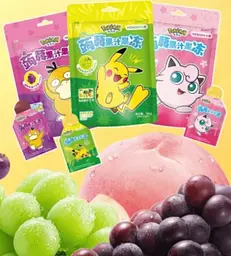 Желейні цукерки Yizhi Pokemon White Peach Flavored Konjac Juice Jelly 120г - мініатюра 4