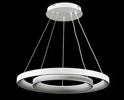 Люстра стельова LED Splendid Ray L2551/580+380/2, 2 лампи, білий, регулювання світла, сучасний стиль