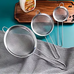 Набір сит із нержавіючої сталі з дрібною сіткою Ø 10, 8 та 7 см, Kitchen Master 85824 - мініатюра 2