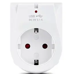 Зарядний пристрій REAL-EL 2*USB 10W (CS-25) - мініатюра 2