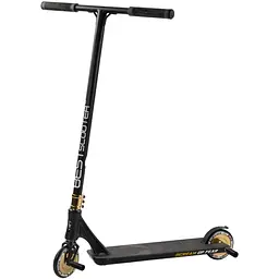 Самокат трюковий Best Scooter 69х12.5х93 см Чорно-золотистий 000231439