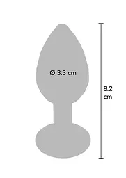 Анальна пробка Anal Play Disco Diamond Plug Medium 8.2 см (сріблястий) - мініатюра 3