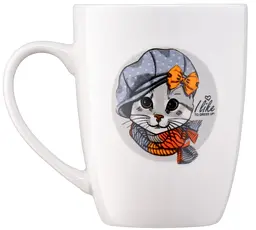 Чашка Ardesto Lovely cat, 320 мл, білий (AR3464) - мініатюра 3