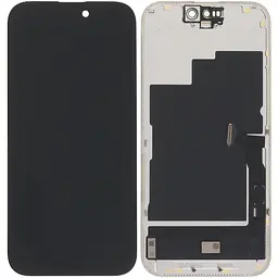Дисплей iPhone 15 Pro чорний OLED, OEM Hard GX
