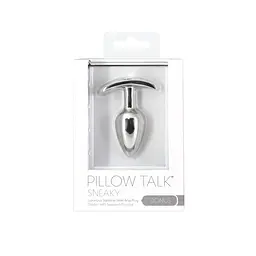 Анальна пробка Pillow Talk Sneaky Luxurious Stainless Steel Anal Plug із кристалом Swarovski - мініатюра 4