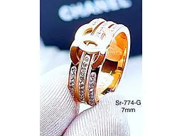 Каблучка Stainlees Steel 774-G р.16