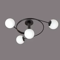 Люстра кульки модерн Levistella 761LX04-4 BK+WH