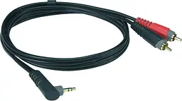 Коммутационный кабель Mini Jack— 2хRCA 1 м KLOTZ AY7A0100 - мініатюра 1