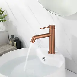Змішувач для умивальника Rea Foss низький brushed copper REA-B2085 - мініатюра 2