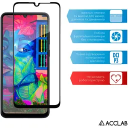 Скло захисне ACCLAB Full Glue Samsung A05 Black (1283126578304) - миниатюра 5