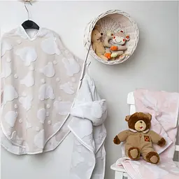Пончо дитяче Irya - Bear gri Pancosu сірий - мініатюра 2